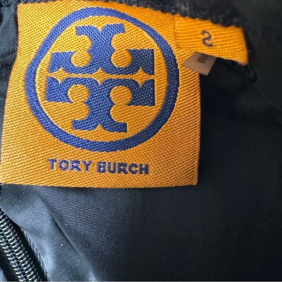 Tory Burch Black & Cream Wool Houndstooth Pencil Skirt Size 2 - Picture 8 of 11